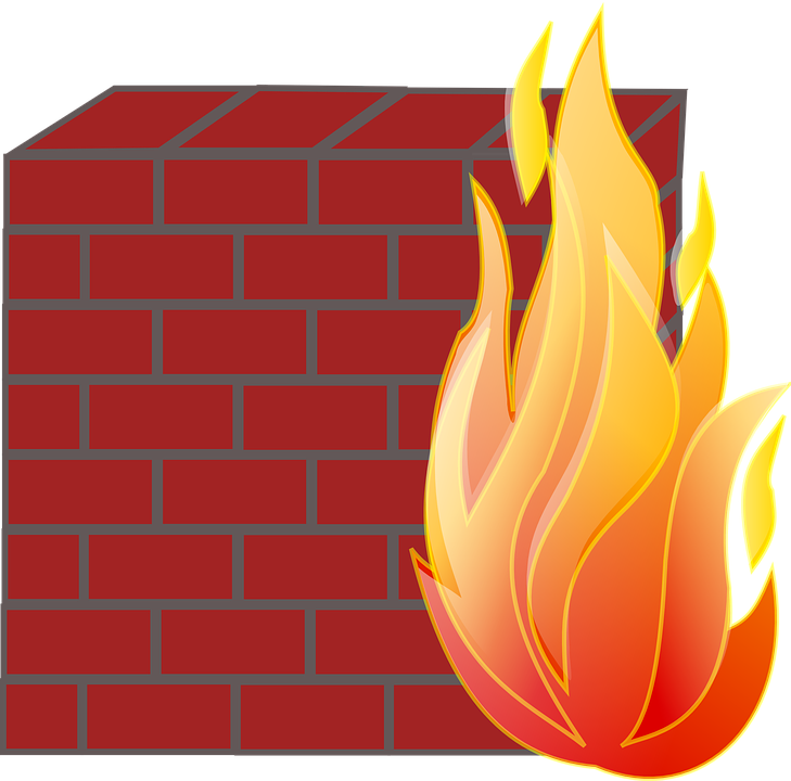 A Fire And Brick Wall