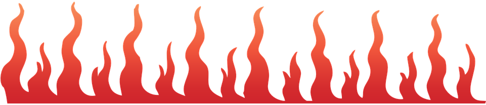 A Red Flames On A Black Background