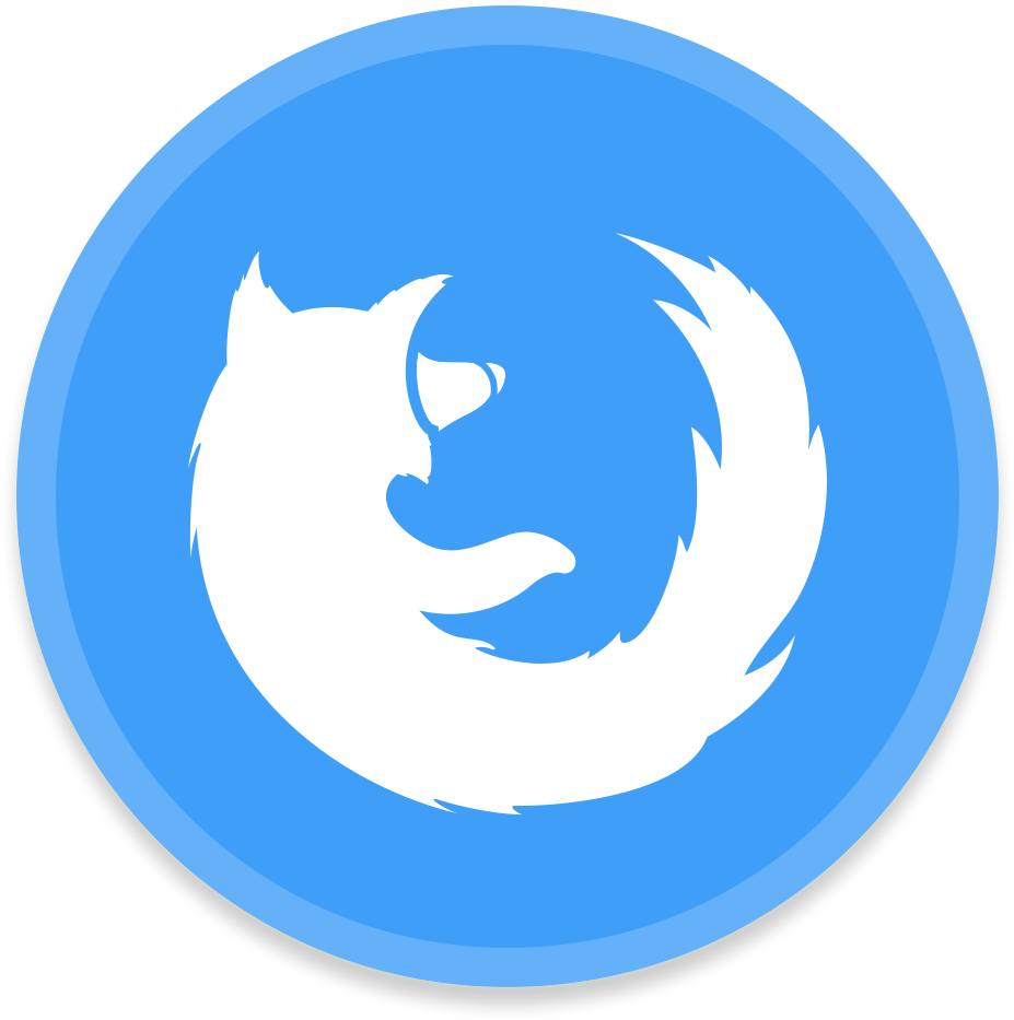 A Blue Circle With A White Cat In The Middle
