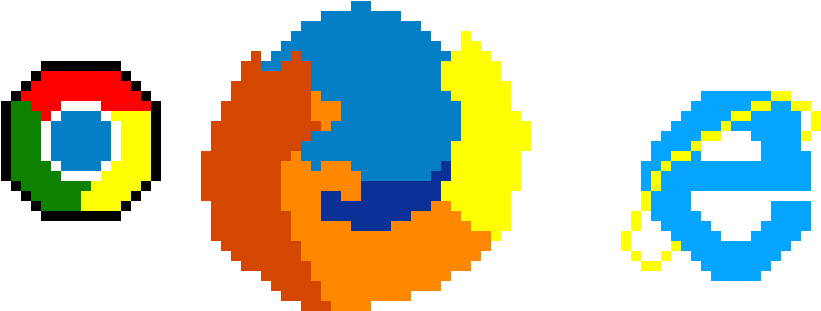 A Pixelated Image Of A Colorful Circle