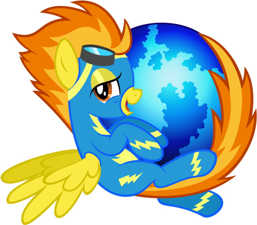 Cartoon Of A Pony Holding A Planet