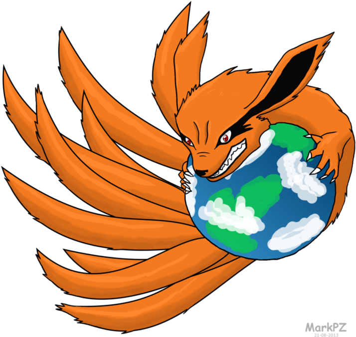 A Cartoon Of An Orange Fox Holding A Planet