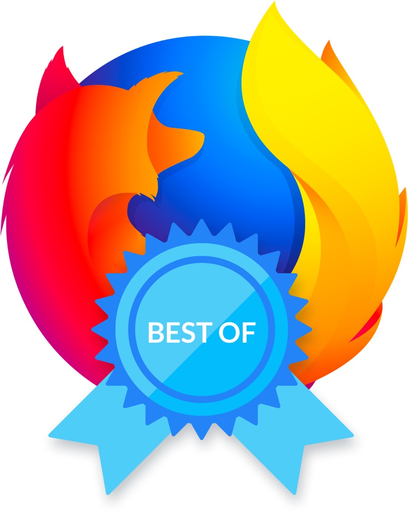 A Colorful Logo With A Blue Ribbon