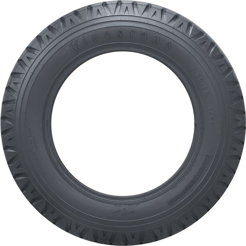 A Tire With A Black Background