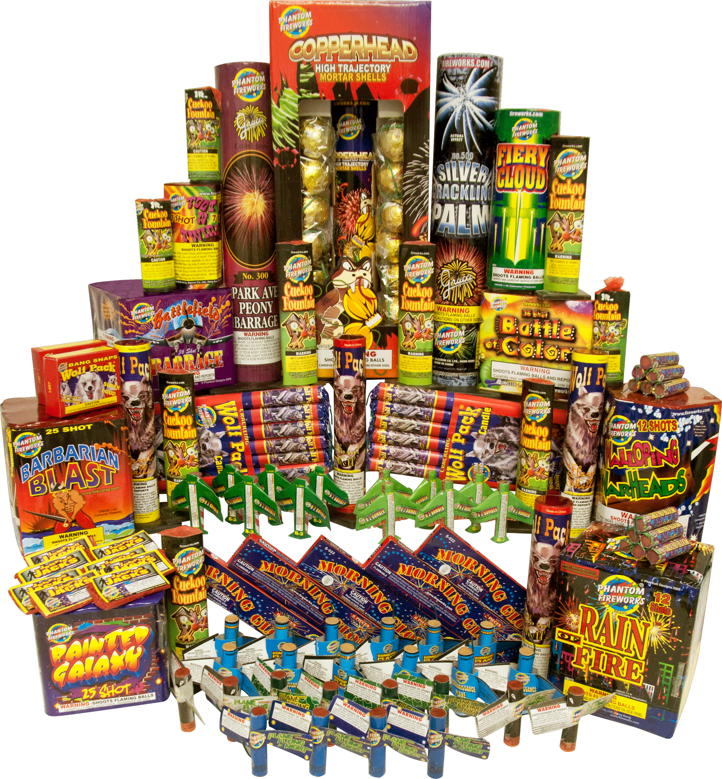 A Large Group Of Fireworks