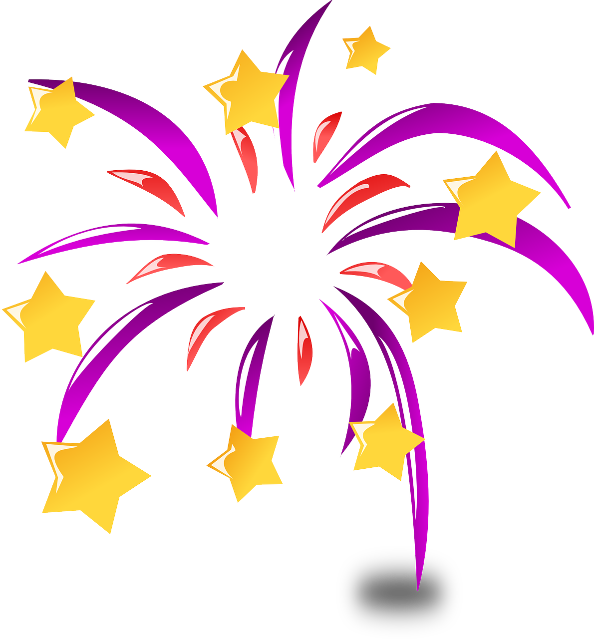 Fireworks Clipart Png 1190 X 1280