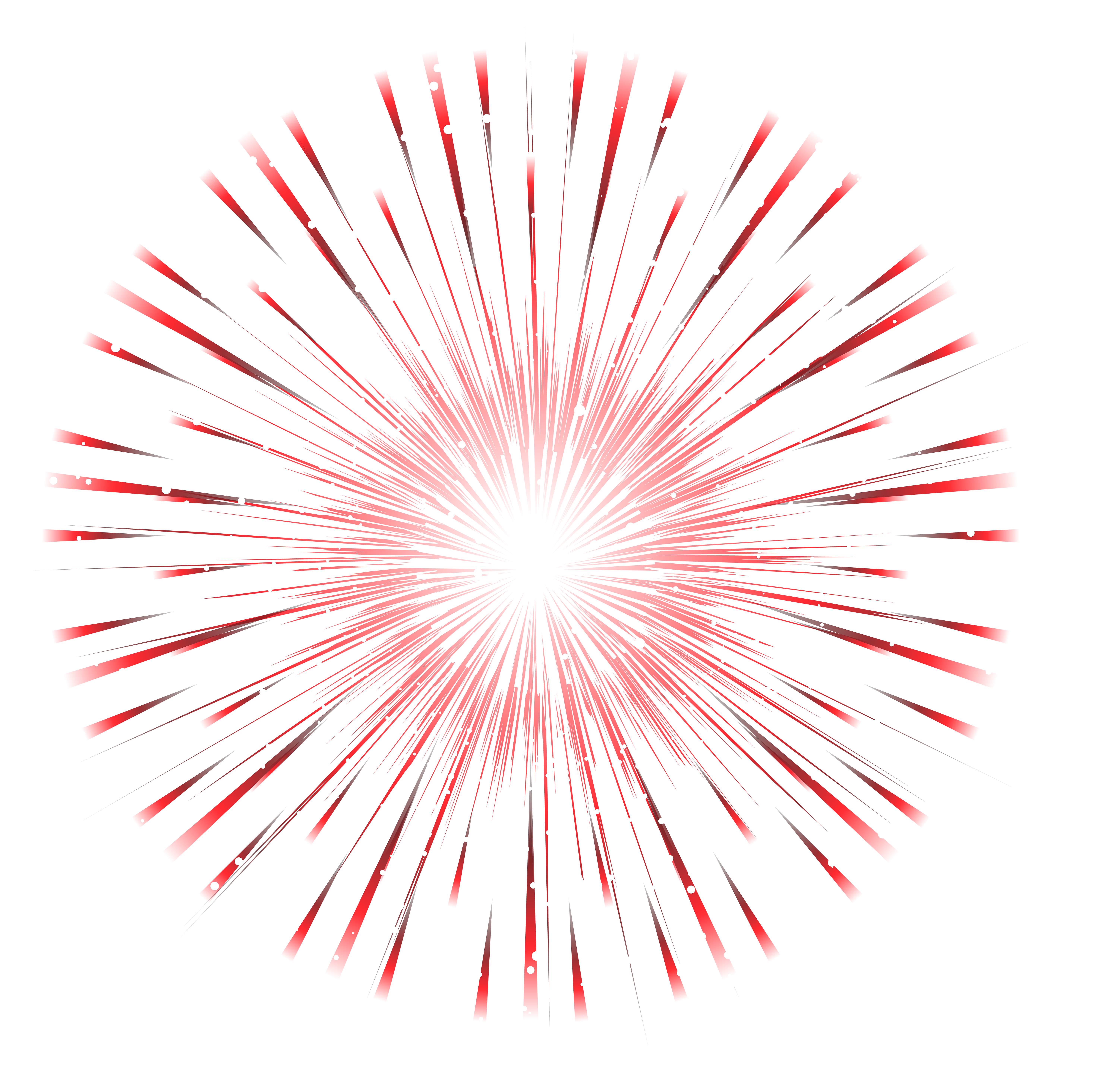 A Red And White Fireworks Exploding In The Sky