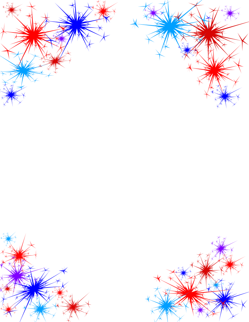 Fireworks Clipart Png 850 X 1100