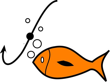 A Orange Fish With White Bubbles
