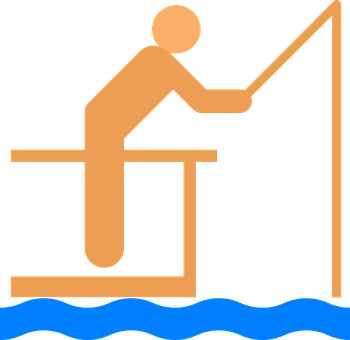 A Person On A Dock With A Fishing Pole