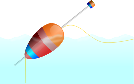 A Fishing Float With A Line