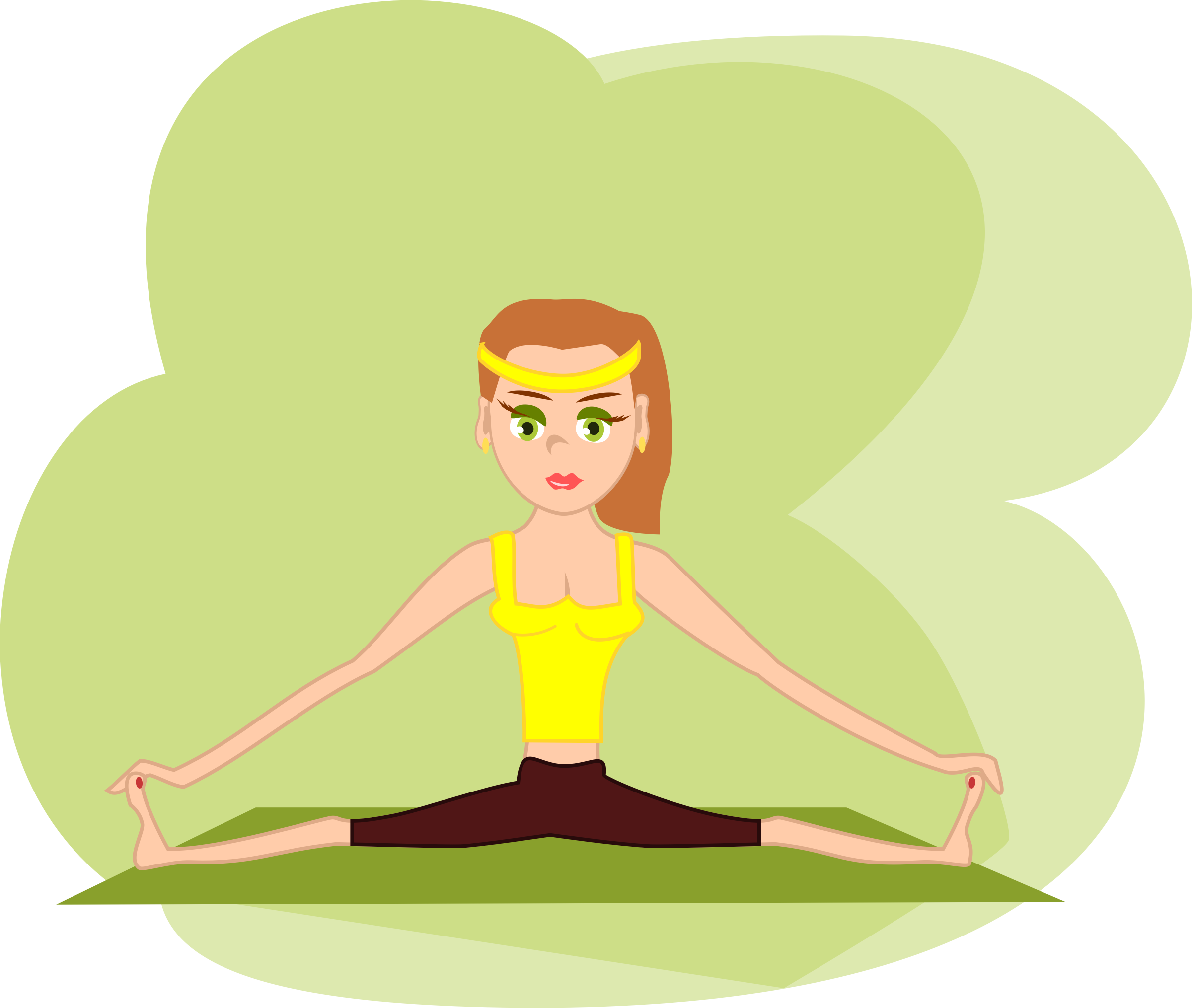 Fitness Girl Icons Png - Physical Fitness Exercise Cartoon, Transparent Png
