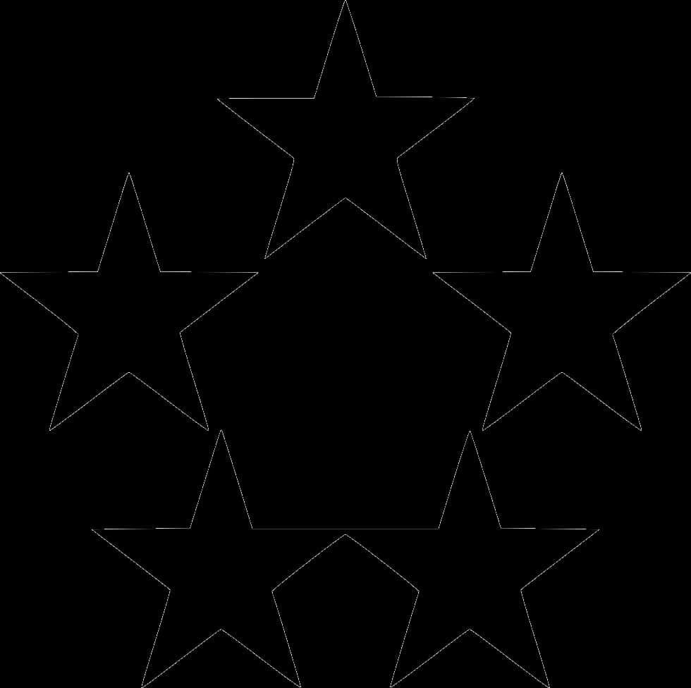 A Black And White Image Of Stars
