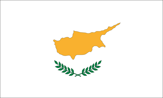 A Flag With A Yellow Outline And Green Leaves