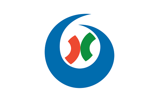 A Blue Circle With Red And Green Arrows