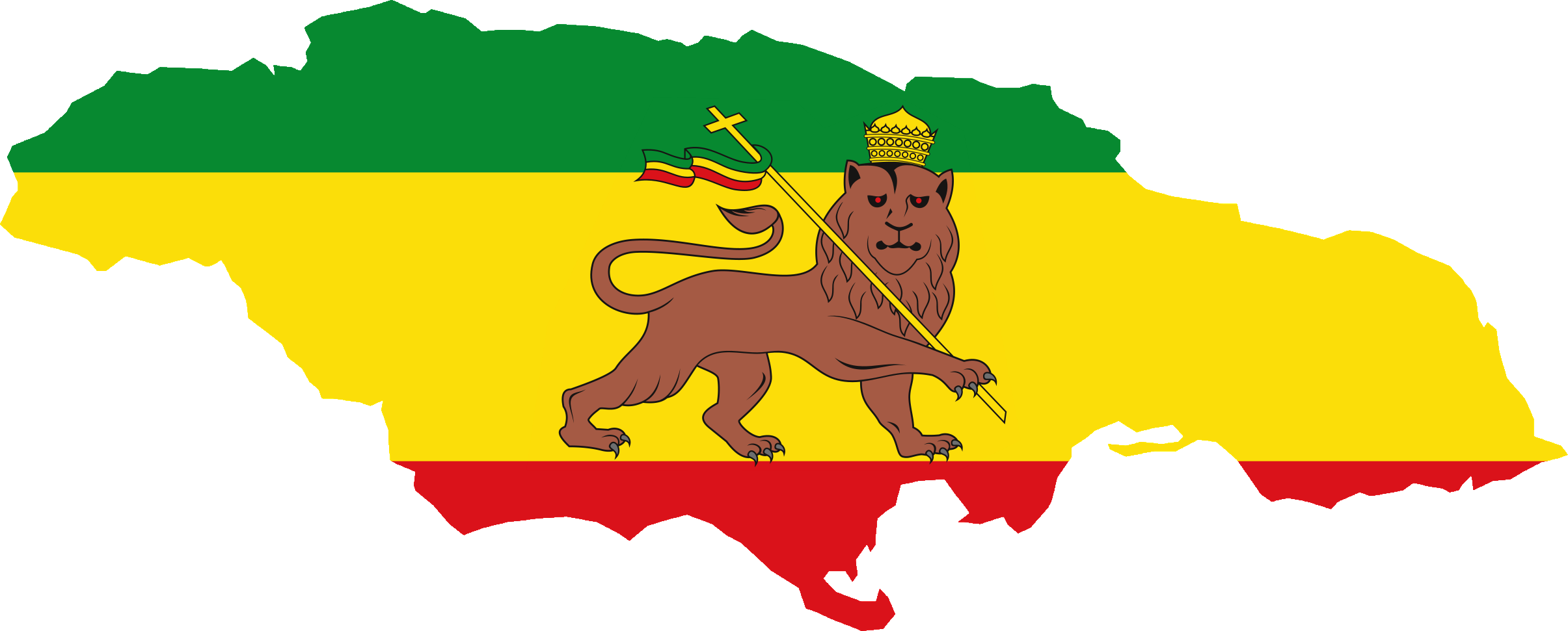 A Lion With A Crown And Flag
