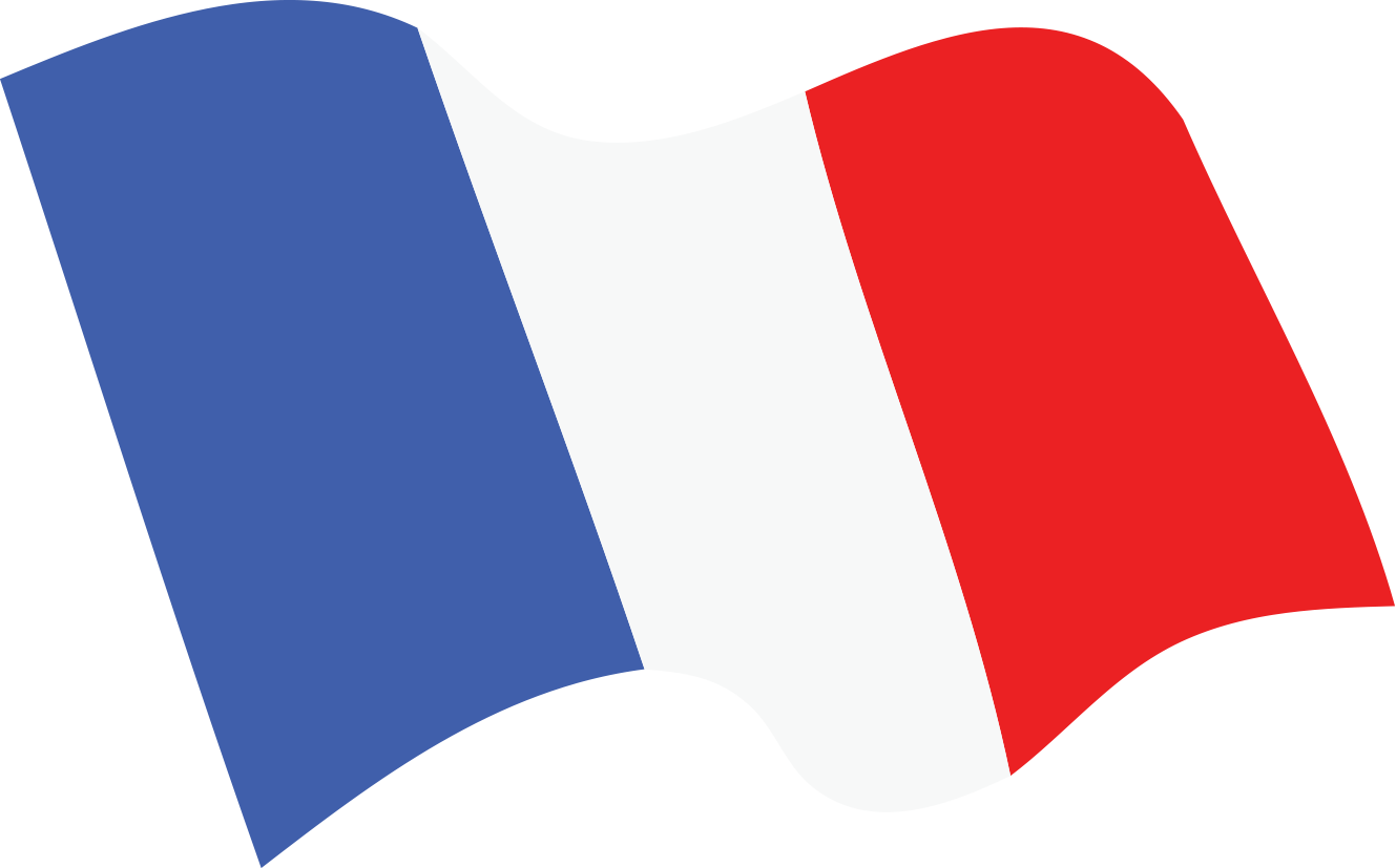 A Flag Of France With A Red White And Blue Stripe