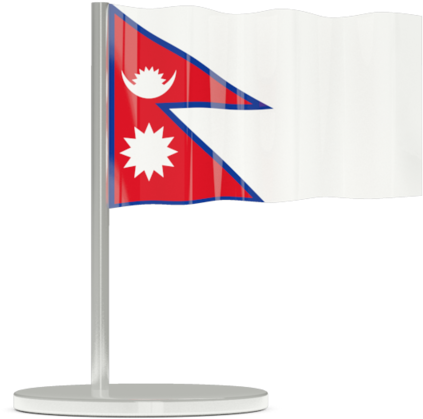 A Flag On A Stand