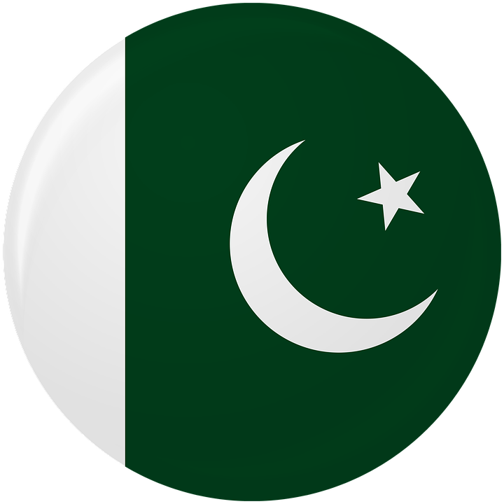 A Green And White Flag With A White Crescent And A Star