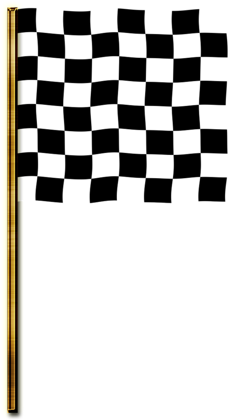 A Black And White Checkered Flag