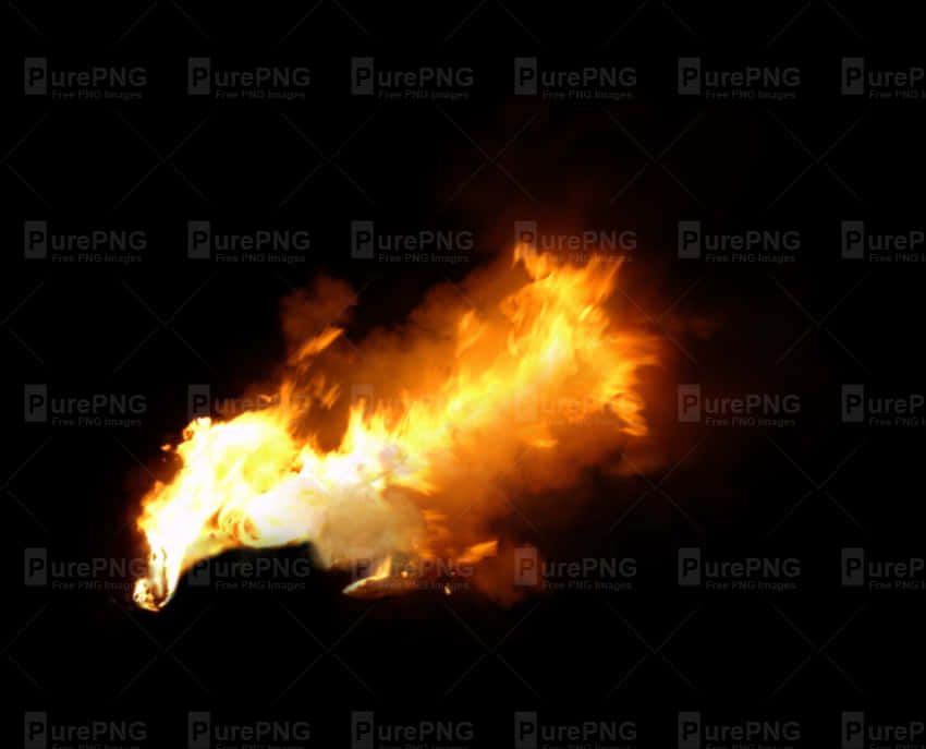 Flame Clipart Smoke - Transparent Background Fire Smoke Png, Png Download