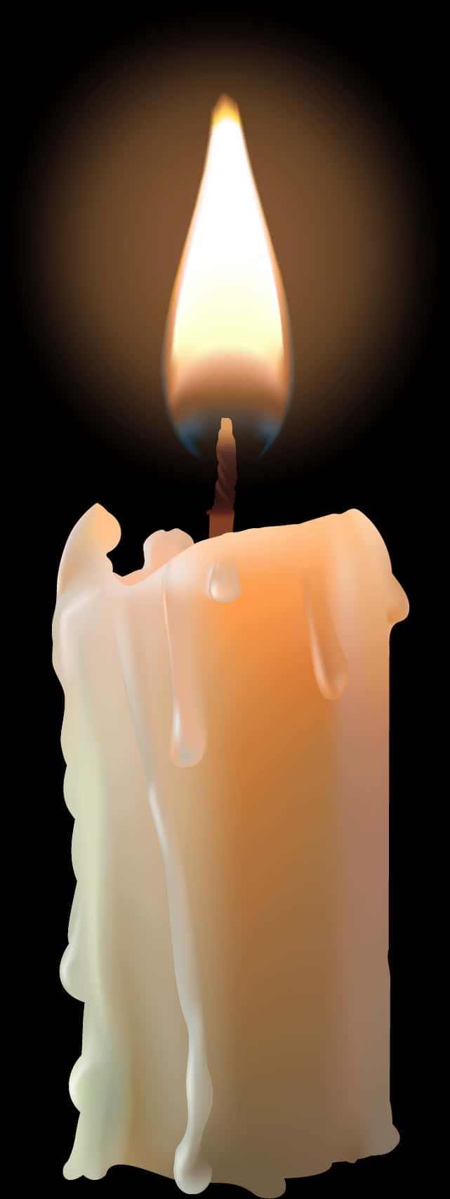 Flames On Candle