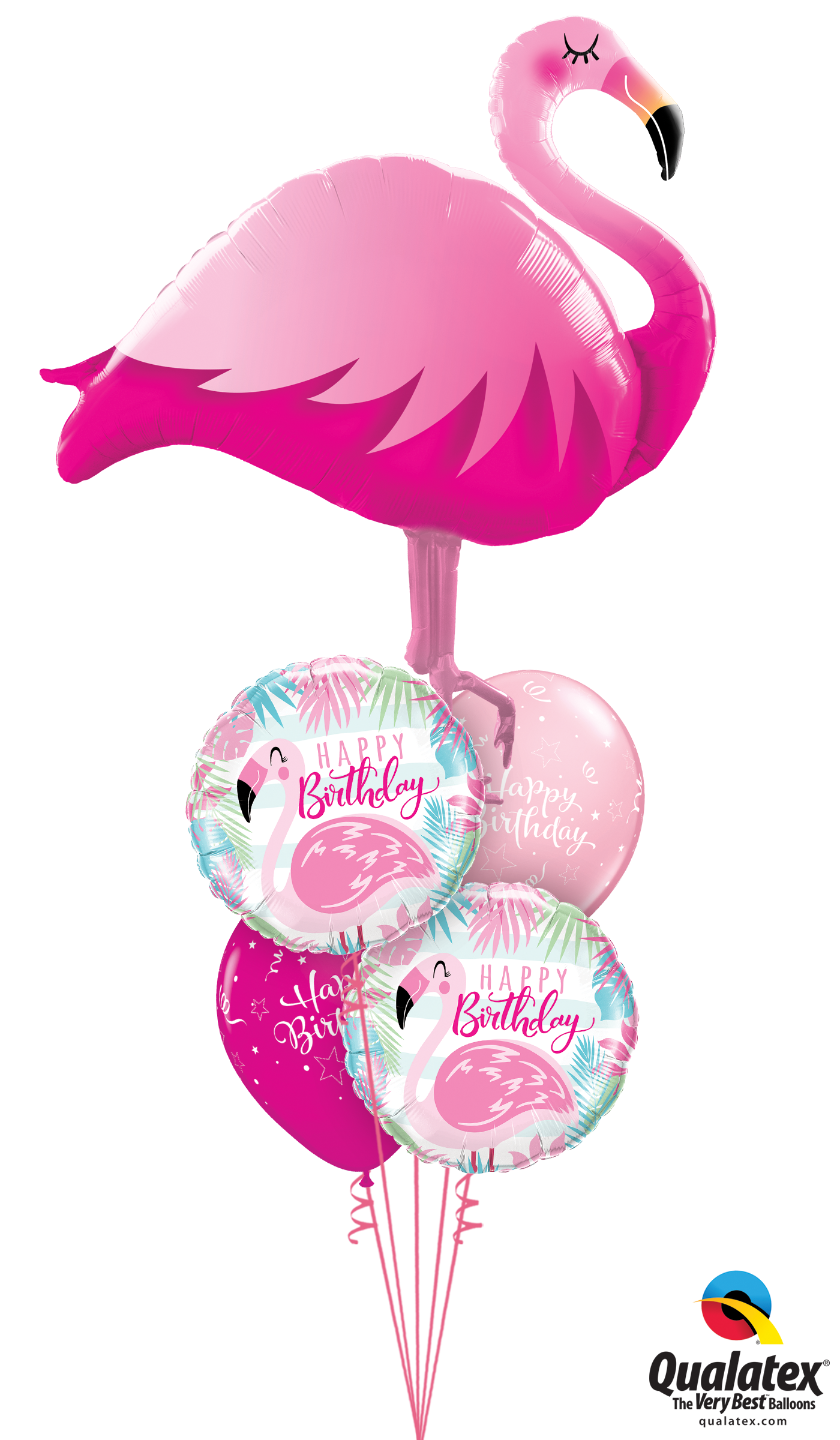 A Pink Flamingo Balloon And Balloons