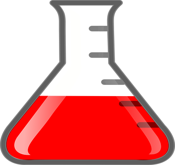A Red Liquid In A Beaker
