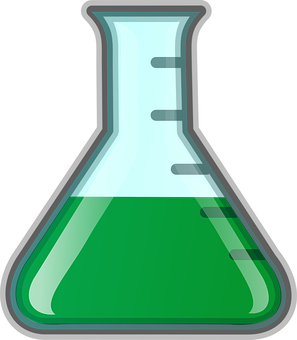A Green Liquid In A Beaker