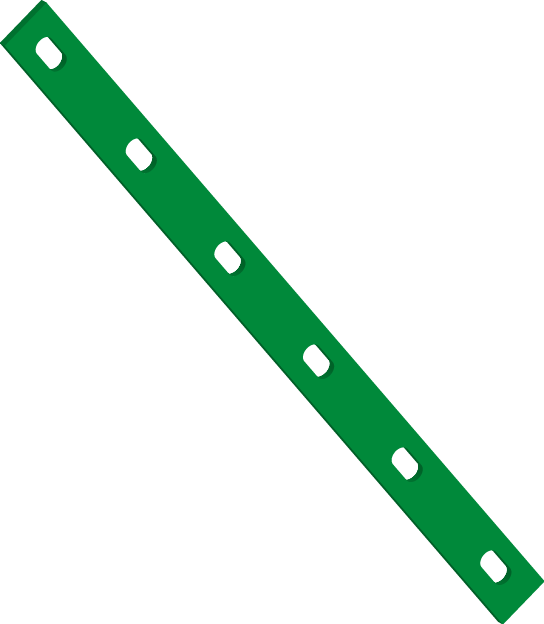 A Green Line With Holes