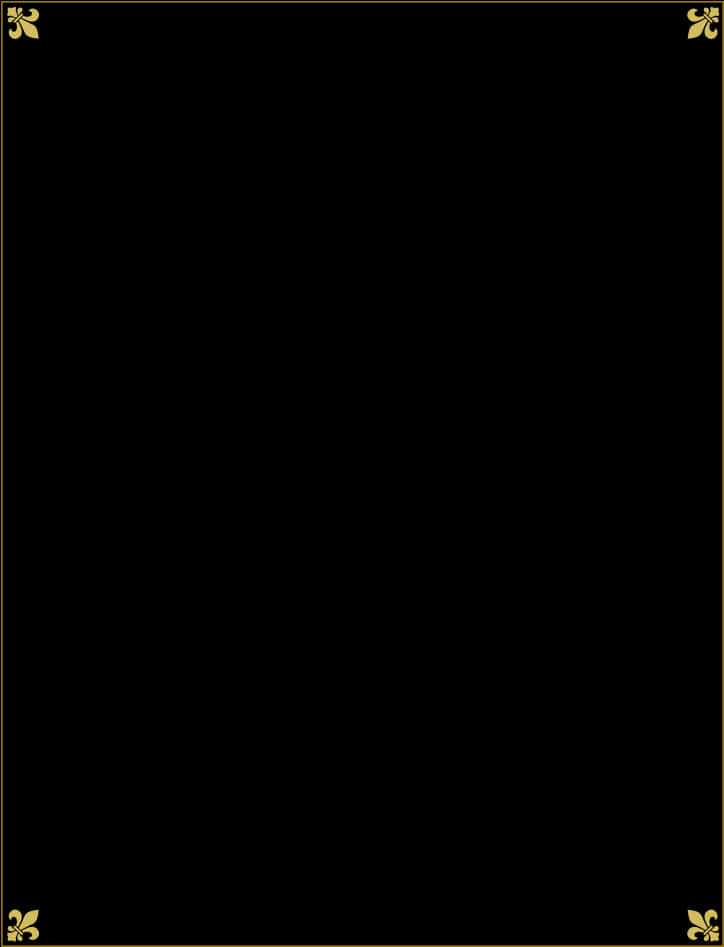 A Black Rectangular Object With Yellow Border