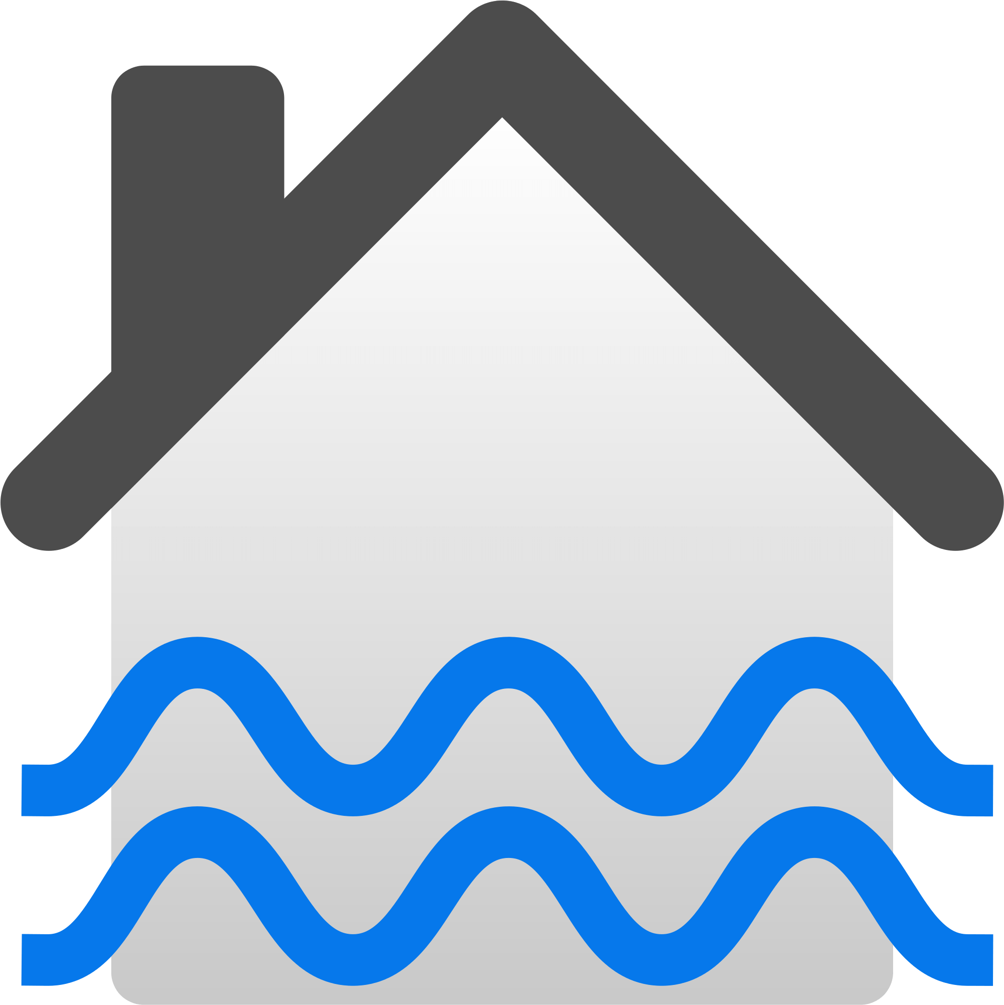 Flood Insurance Cliparts - Flooded House Icon, Hd Png Download