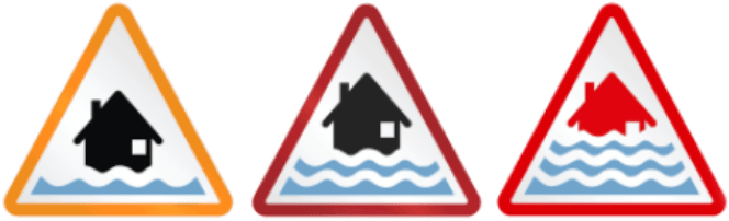 Flood Warning Symbols - Flood Warning Codes, Hd Png Download