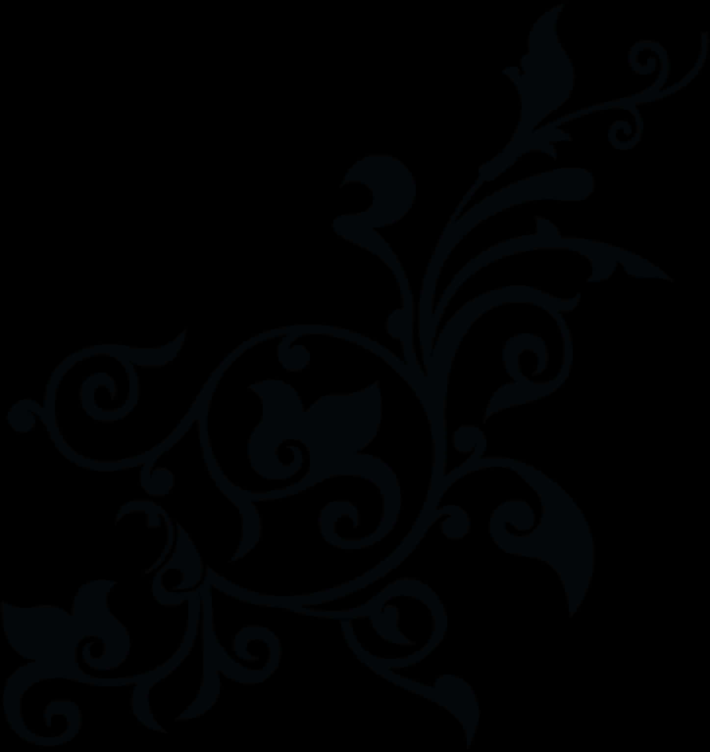 Floral Bunga Png Black And White - Floral Png Black And White, Transparent Png