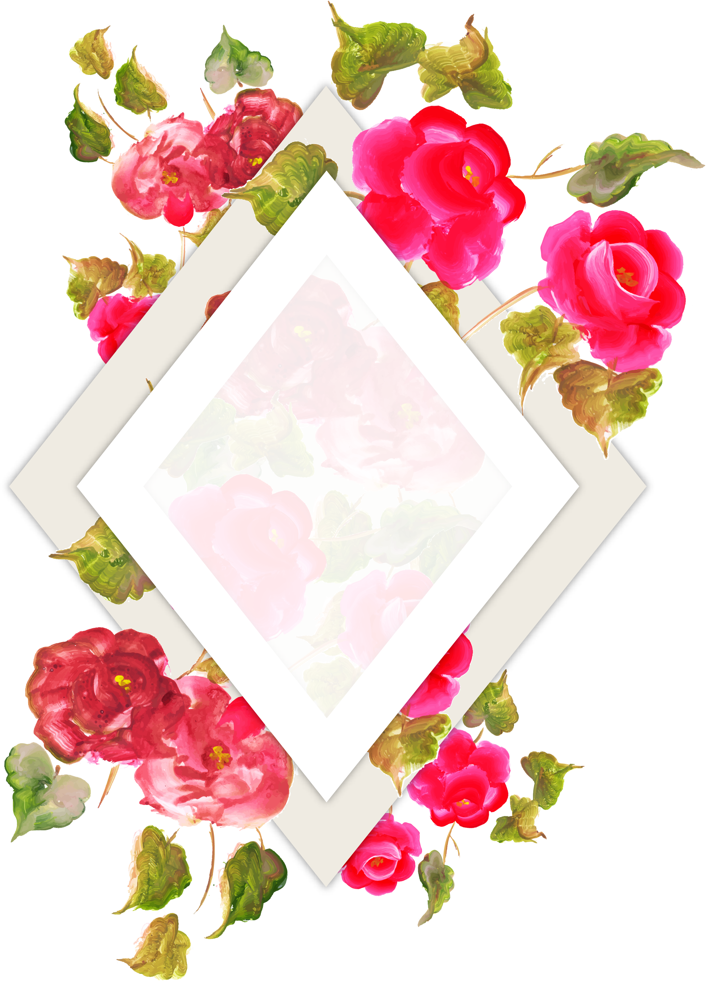 Floral Frame Png 2250 X 3128
