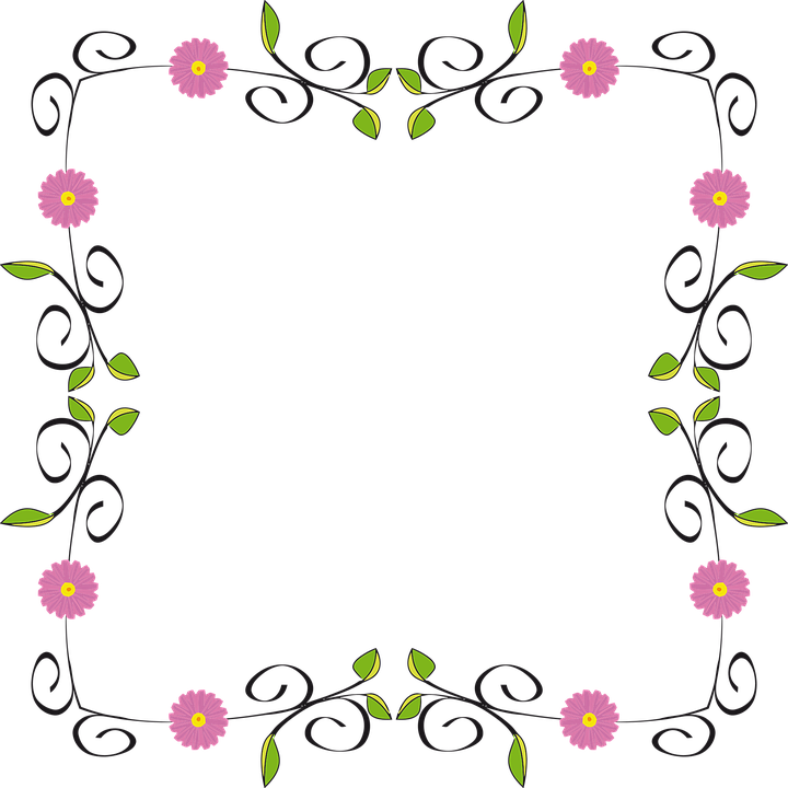 Floral Frame Png 720 X 720