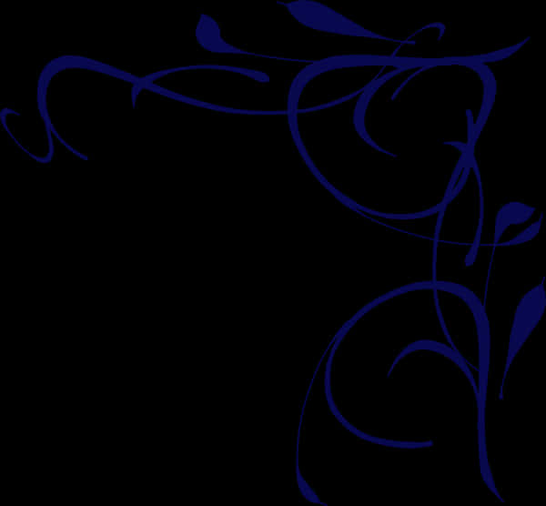 A Blue Swirls On A Black Background