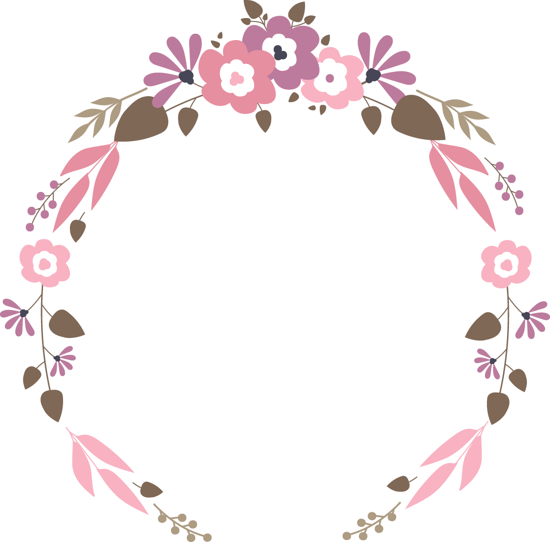 Floral Vector Png 1125 X 1110
