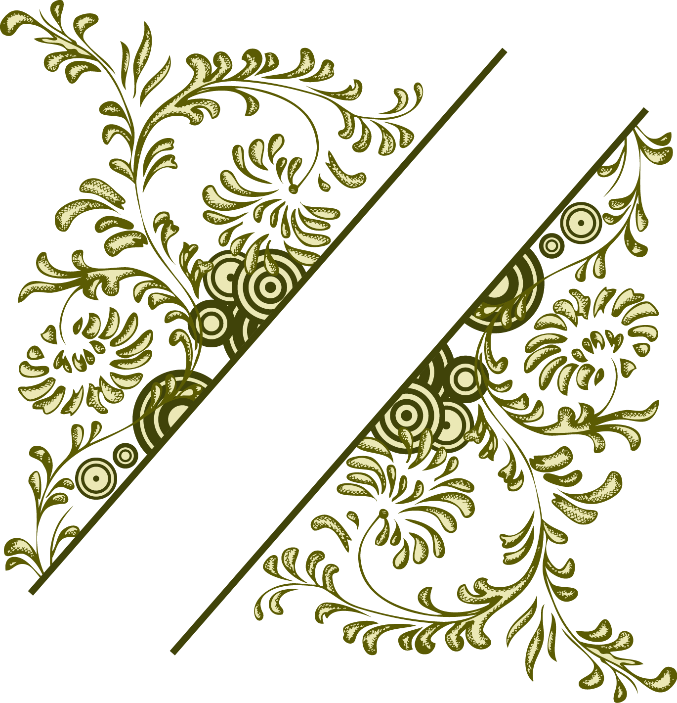 Floral Vector Png 1370 X 1421