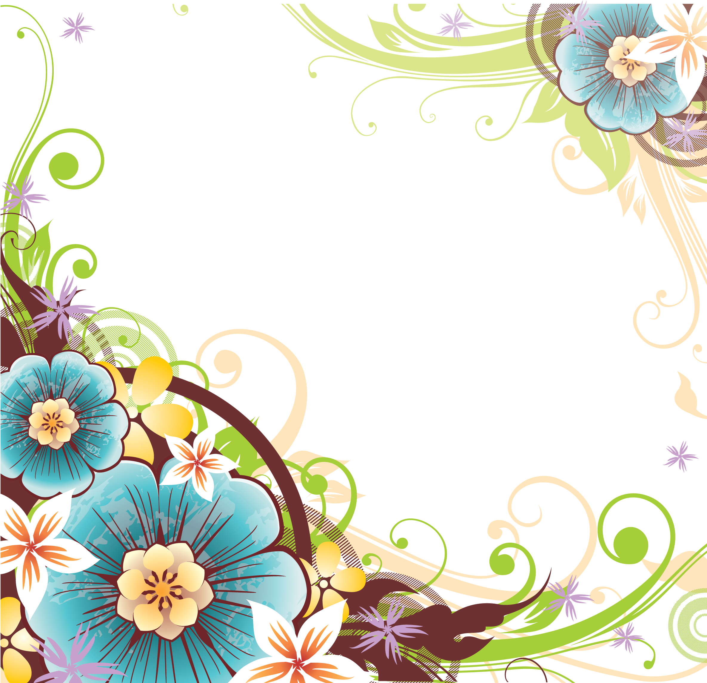 Floral Vector Png 2369 X 2287