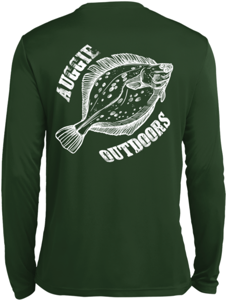 A Long Sleeved Green Shirt With A Fish On It