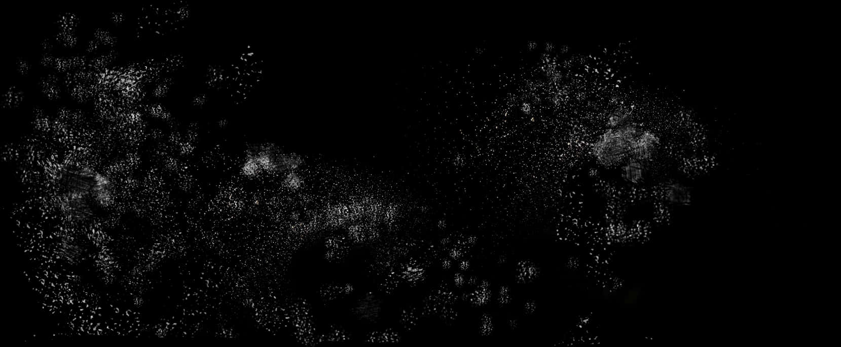 White Bubbles On A Black Background