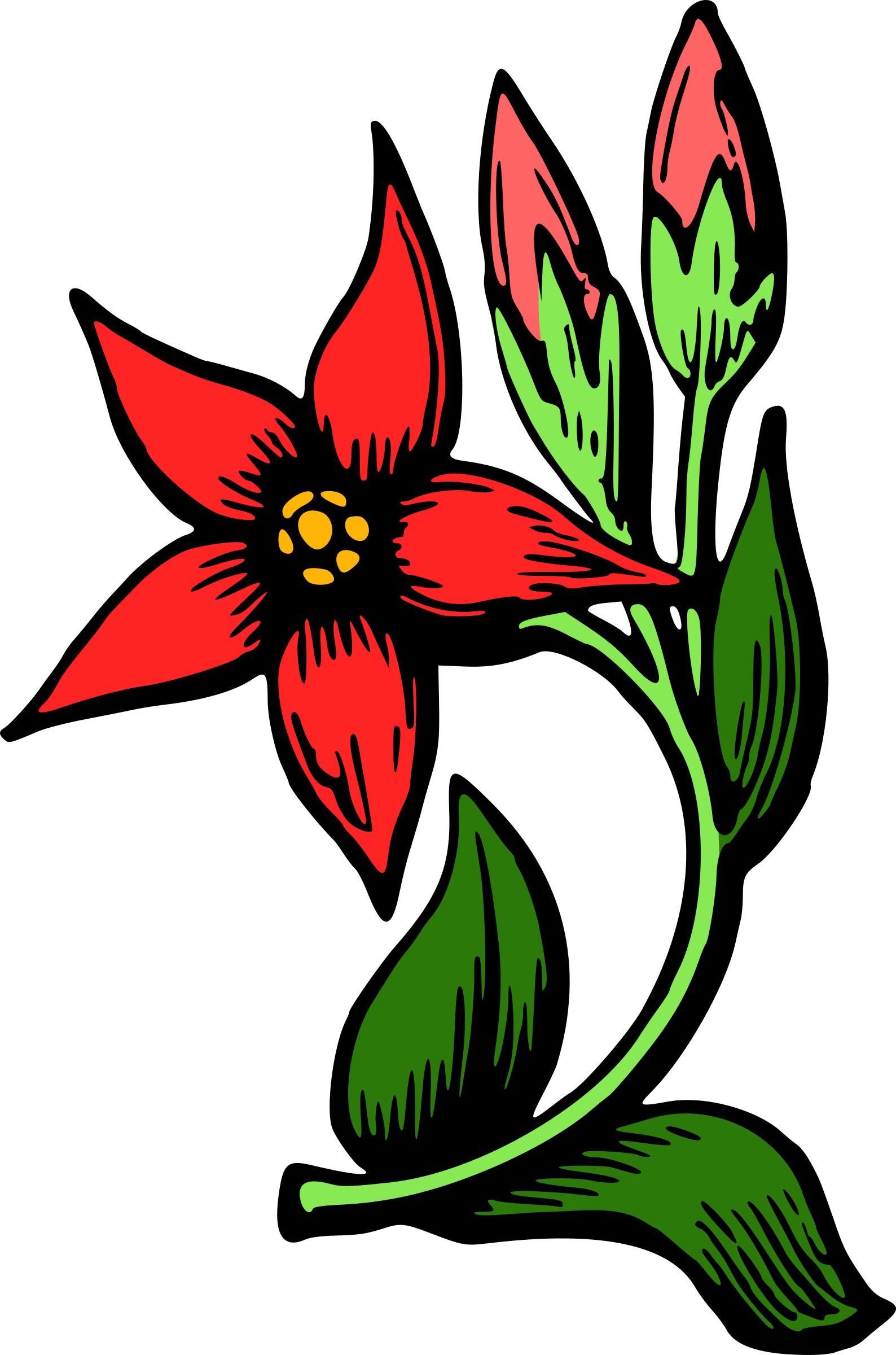 Flower 34 Clip Arts - Flower Clipart In Colour, Hd Png Download