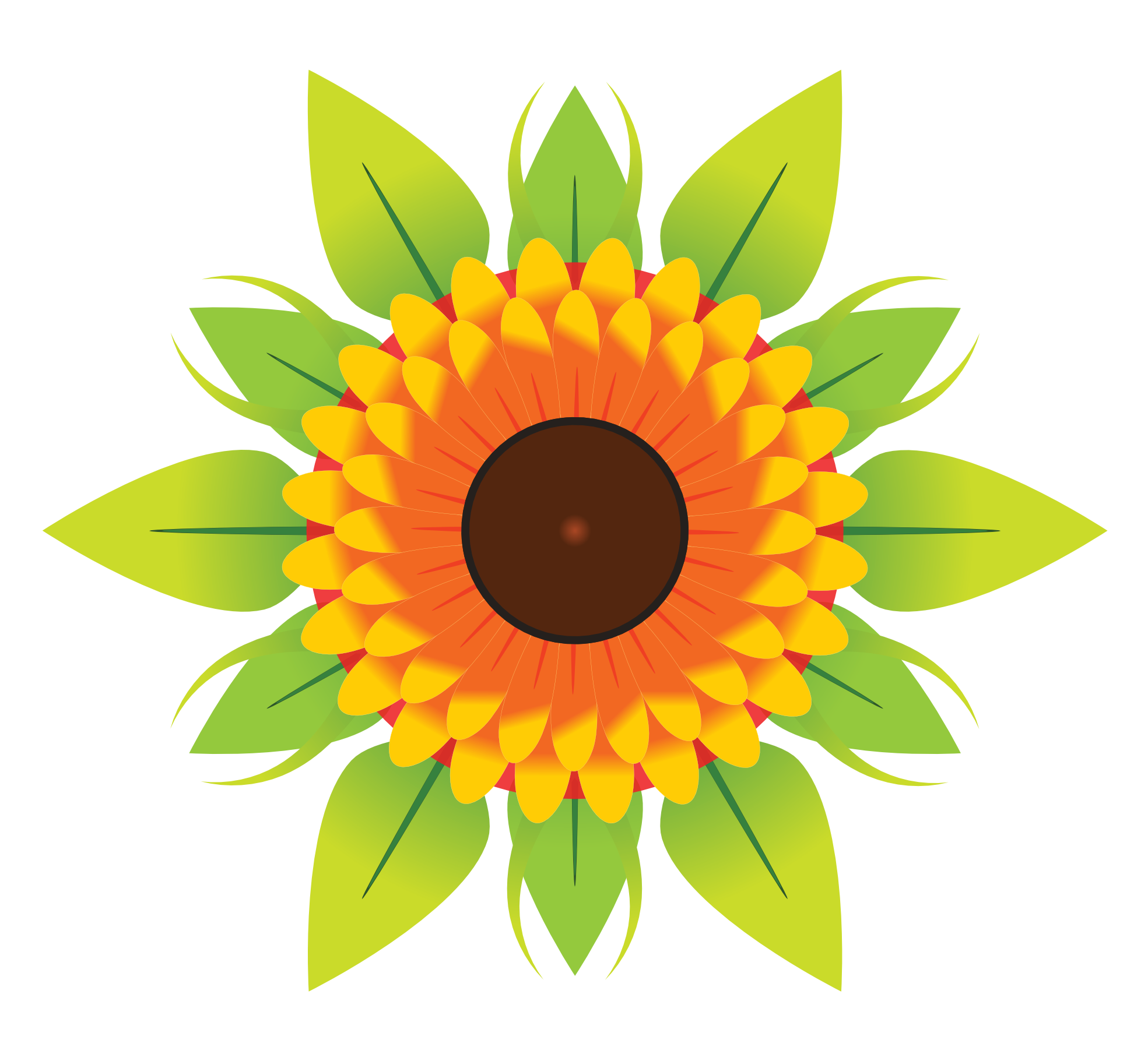 Cartoon Sunflower Flower Art