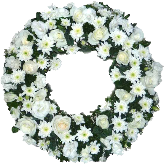 A Wreath Of White Flowers