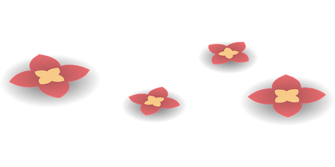 A Group Of Pink Flowers On A Black Background
