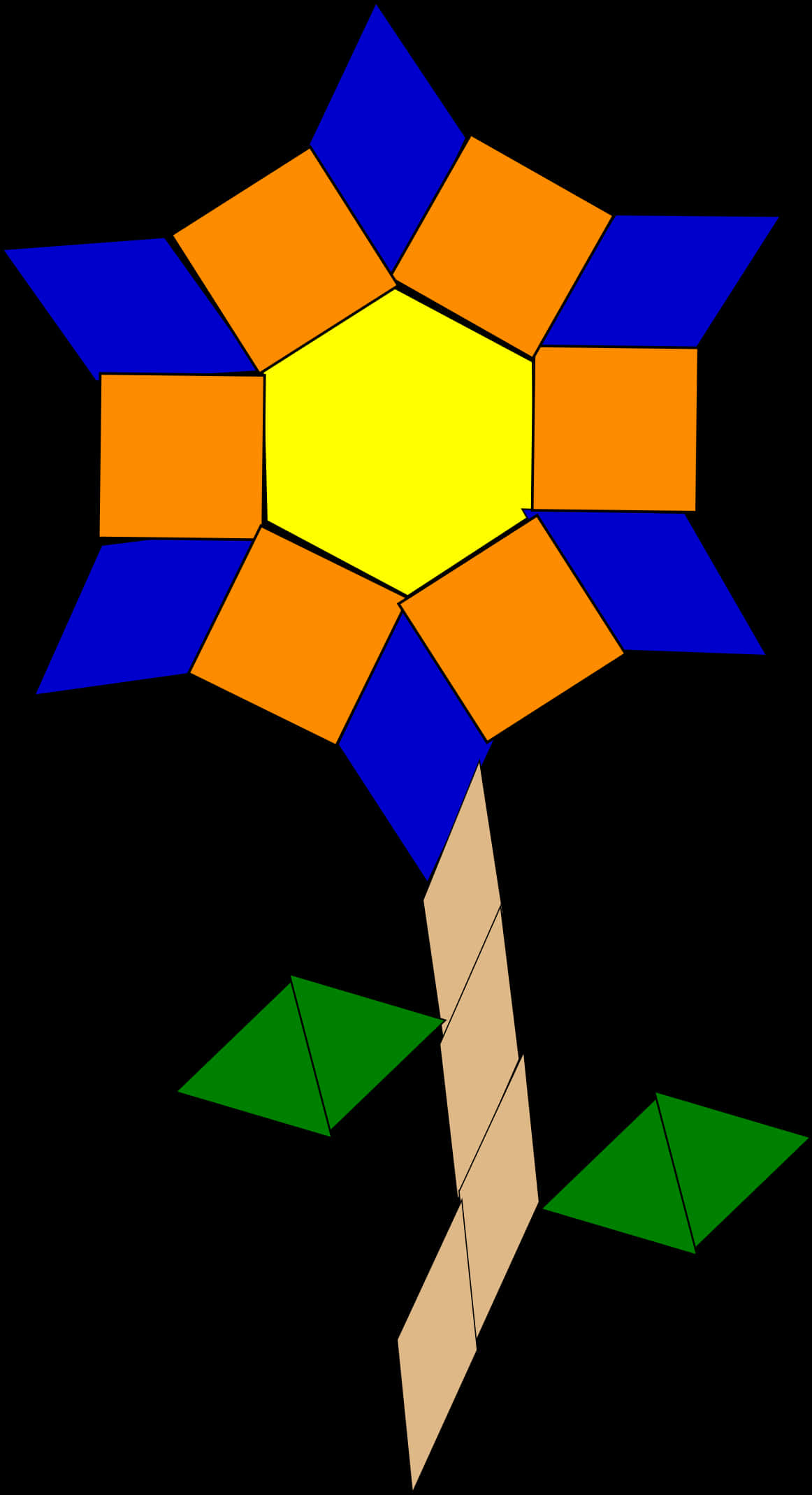 A Flower Made Out Of Squares
