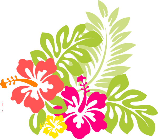 A Colorful Flowers And Leaves