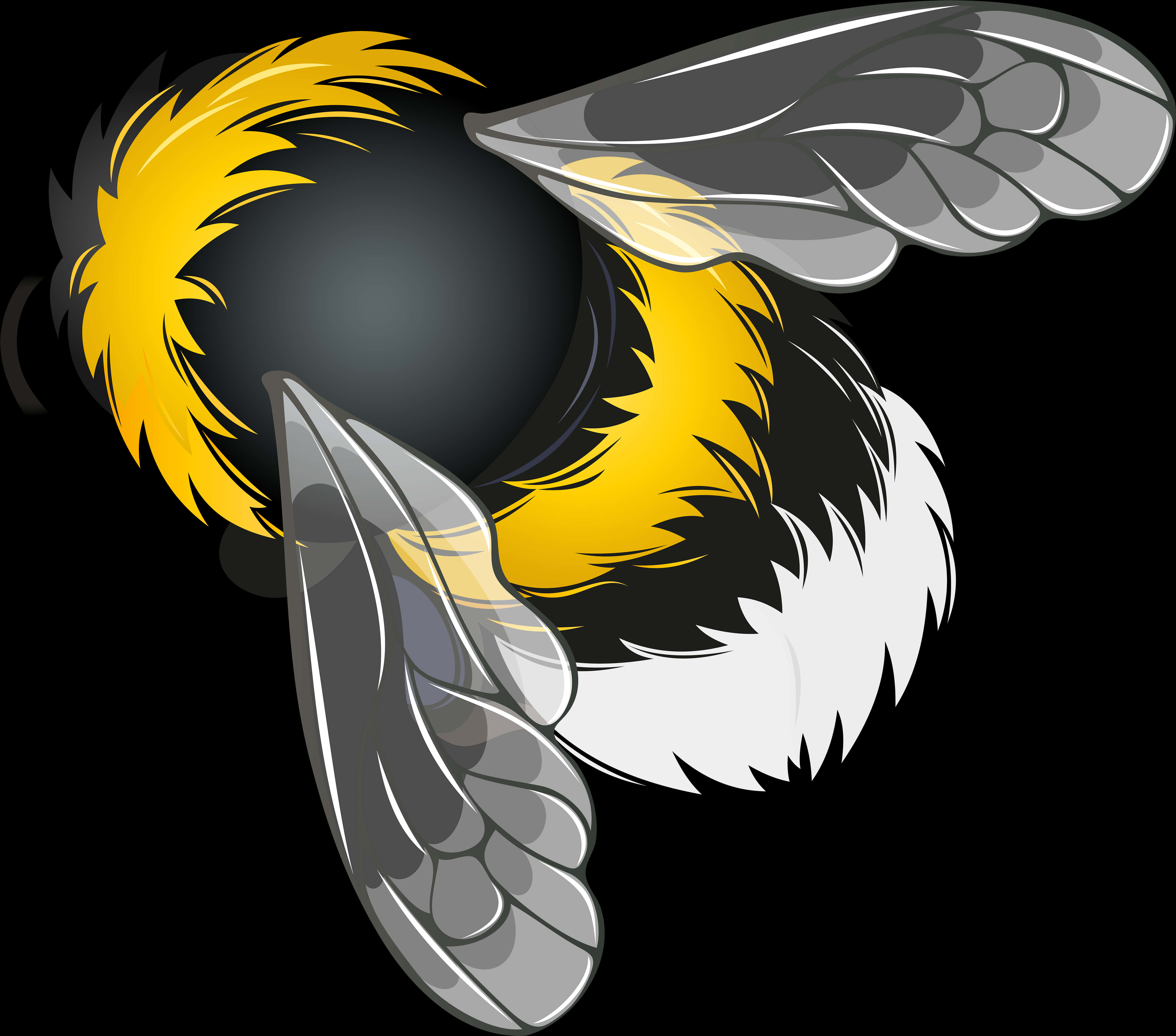 Fluffy Bee Art