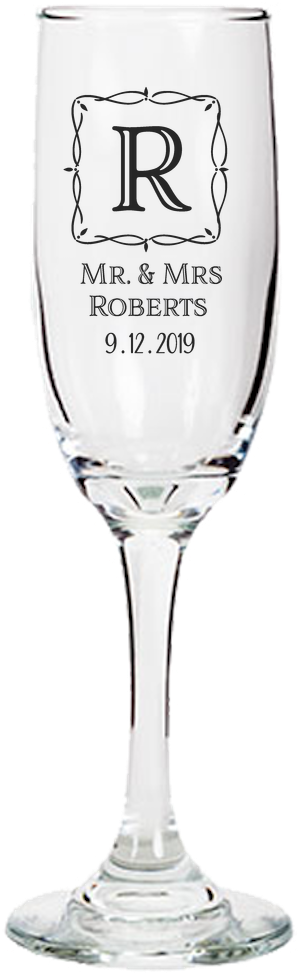 A Wine Glass With Date And Date
